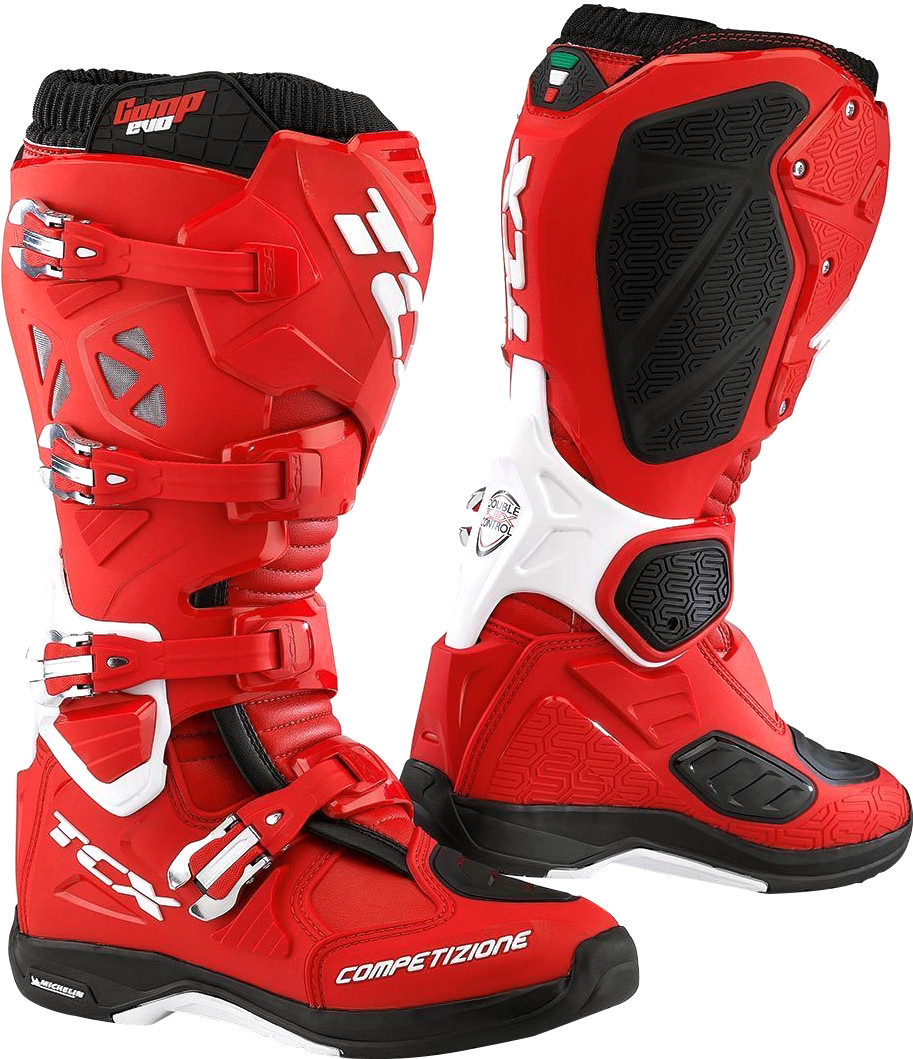 TCX Bottes Comp Evo Michelin rouge/blanc