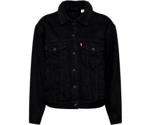 Levi's sherpa outlet trucker jacket black