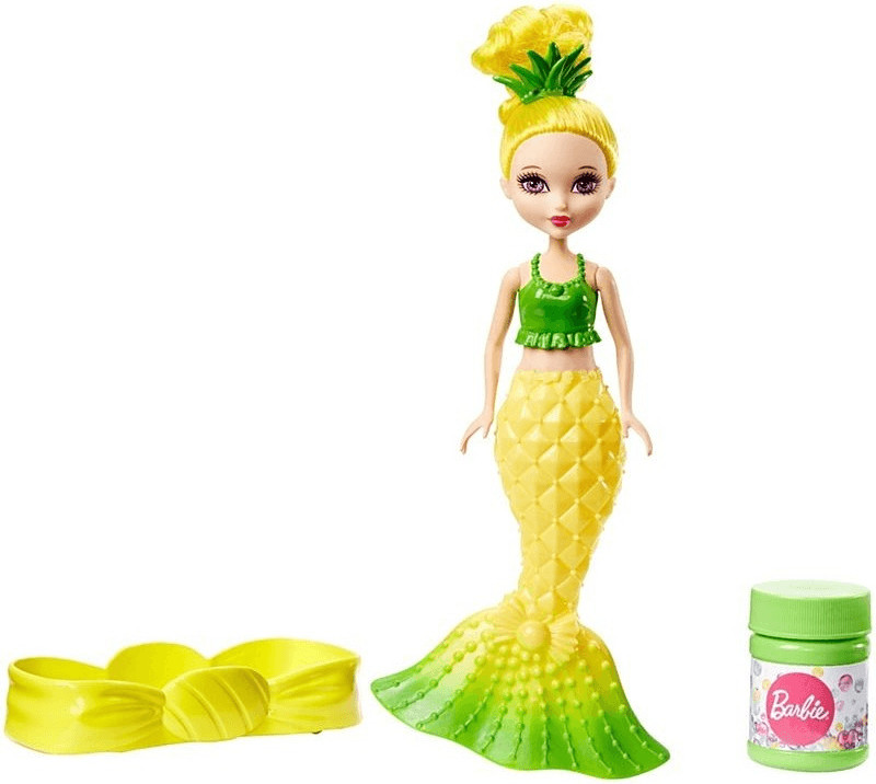 Barbie Petite sirène à bulles jaune (DVM99)