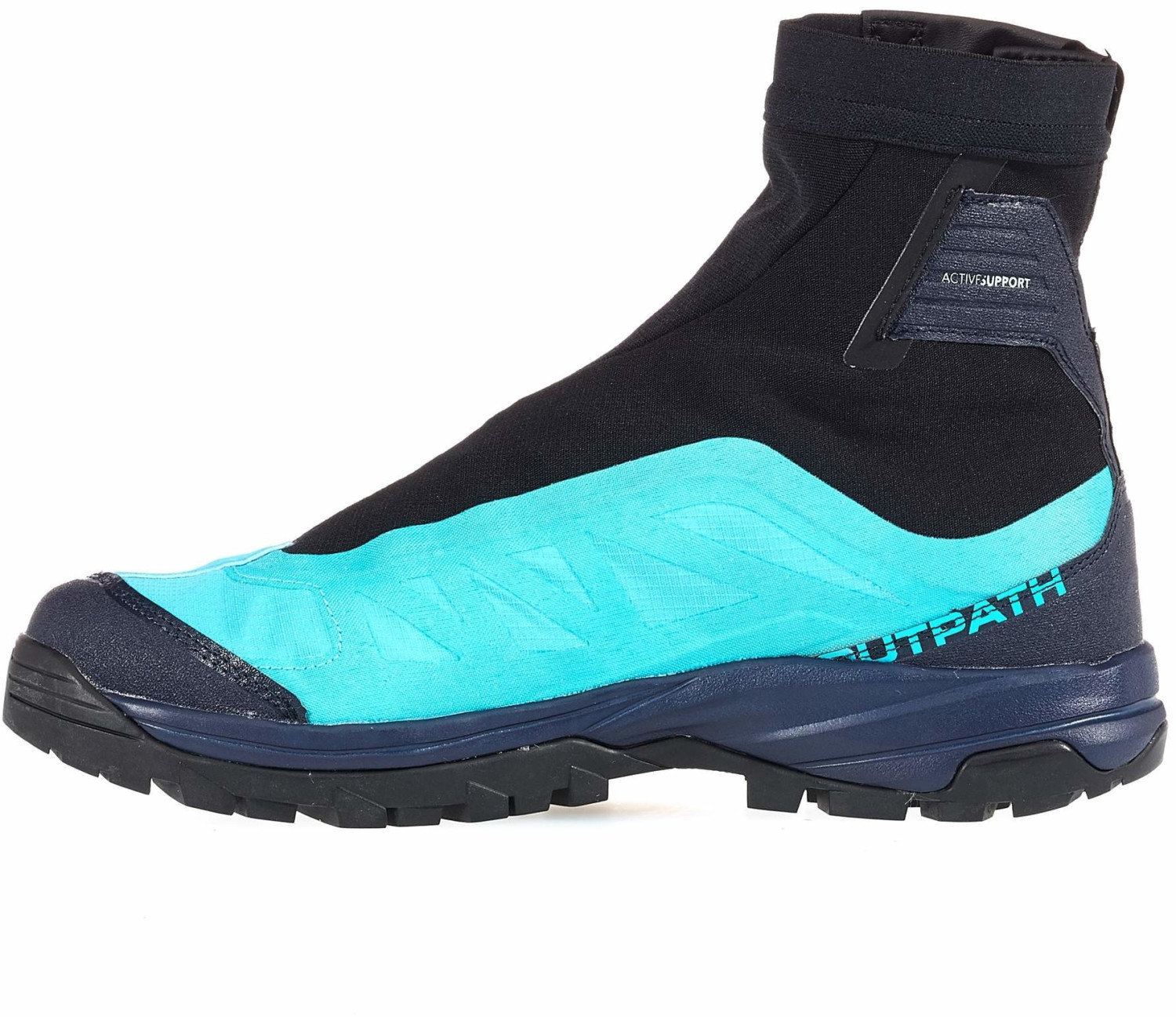 salomon mallard blue & navy outpath pro gtx trainers