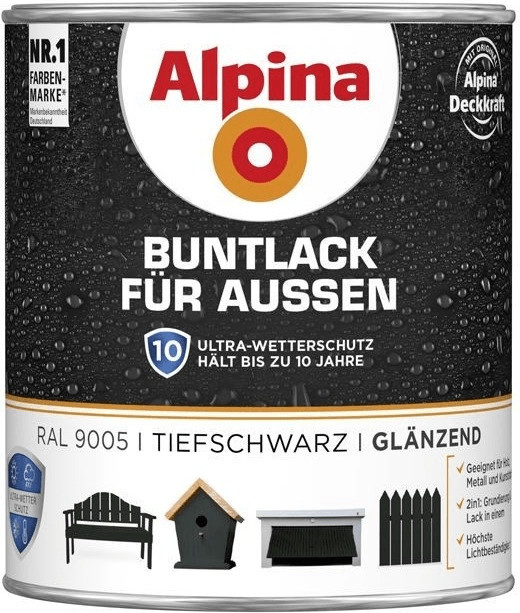 Alpina Farben Buntlack für Außen 750 ml, glänzend ab 9,98