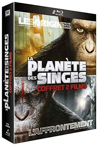 La Planète des Singes : Les origines + La Planète des Singes : L'Affrontement [Blu-ray]