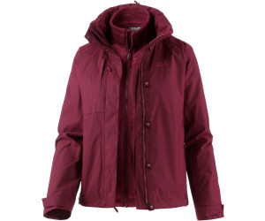 Jack Wolfskin Echo Pass Women garnet red ab 179,95 Sport Jack Wolfskin Echo Pass 3 in 1 Hardshell Jacke Damen