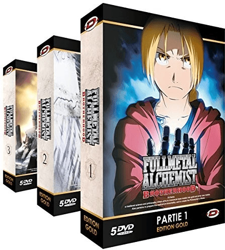 Fullmetal Alchemist: Brotherhood - Intégrale - Edition Gold - 3 Coffrets (15 DVD + Livrets)