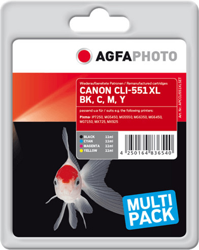 AgfaPhoto APCCLI551XLSET pour Canon CLI-551XL
