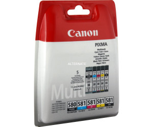 Canon CLI-581- Noir Photo, Cyan, Magenta, Jaune - Pack 4