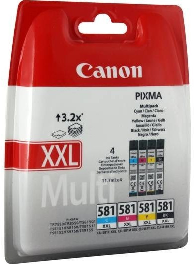 Canon CLI-581 Multipack Noir(e) / Cyan / Magenta / Jaune (2103C004)