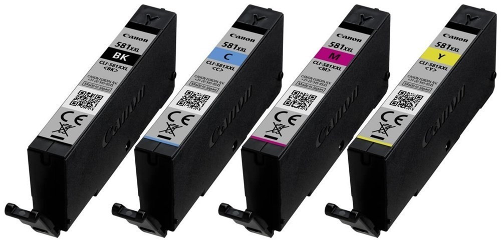 ✓ Canon MultiPack CLI-581XXL 4 cartouches couleur pack en stock -  123CONSOMMABLES