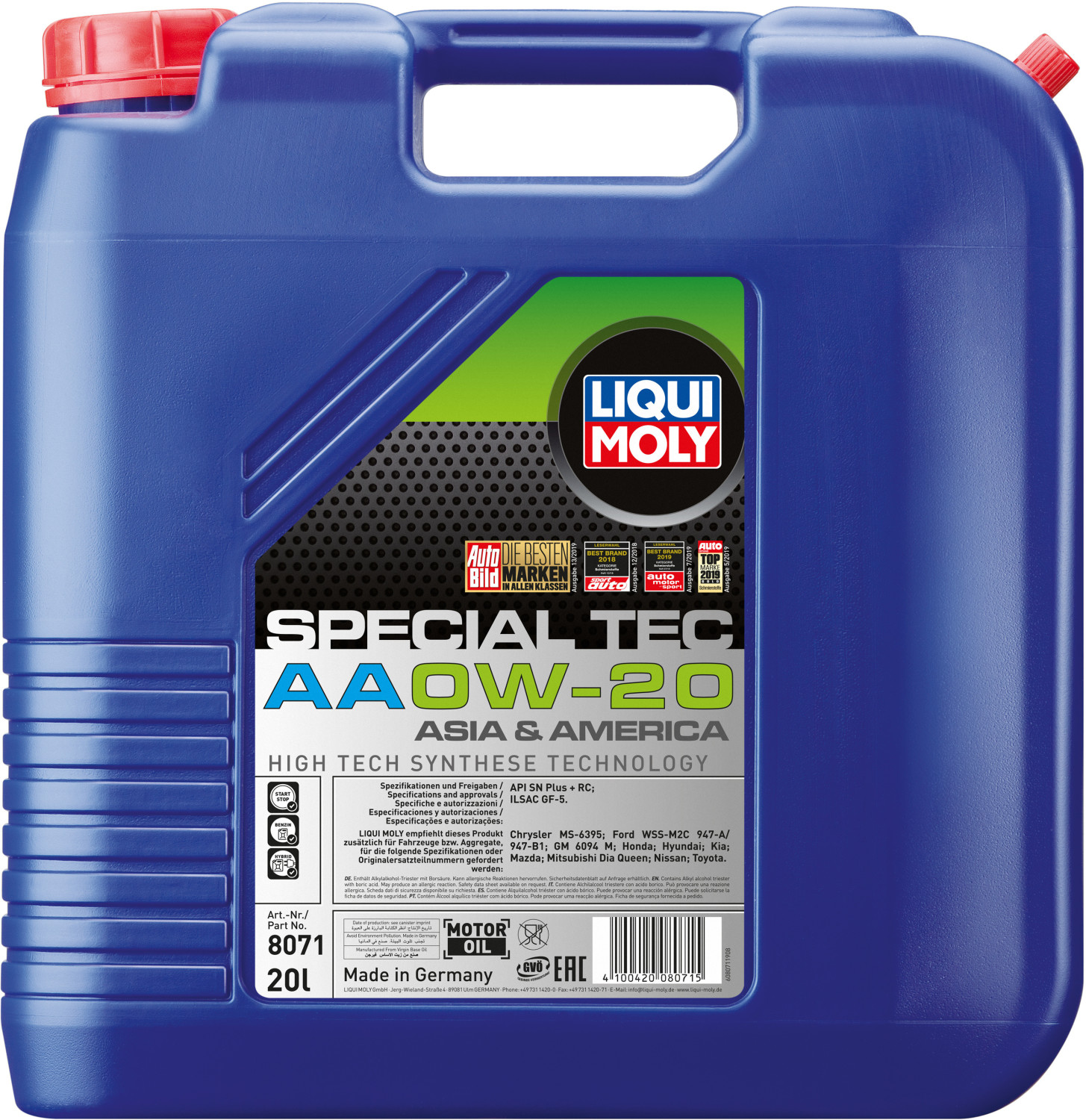 LIQUI MOLY Special Tec AA 0W-20 (20 l)