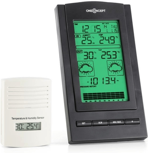 OneConcept Station météo radio Isfjorden