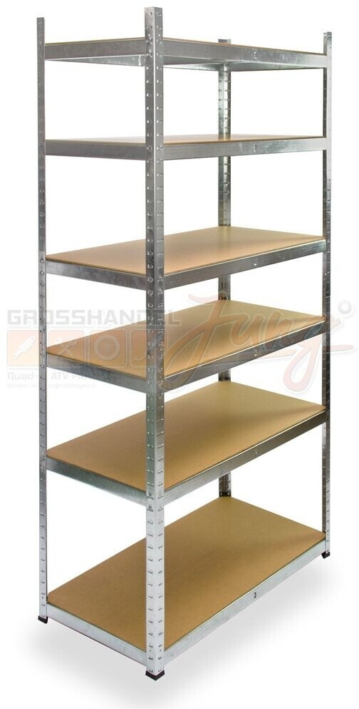 DEMA Steckregal 180x90x45cm Mit 5 Böden - Stabiles Lagerregal Für Keller, Garage & Werkstatt