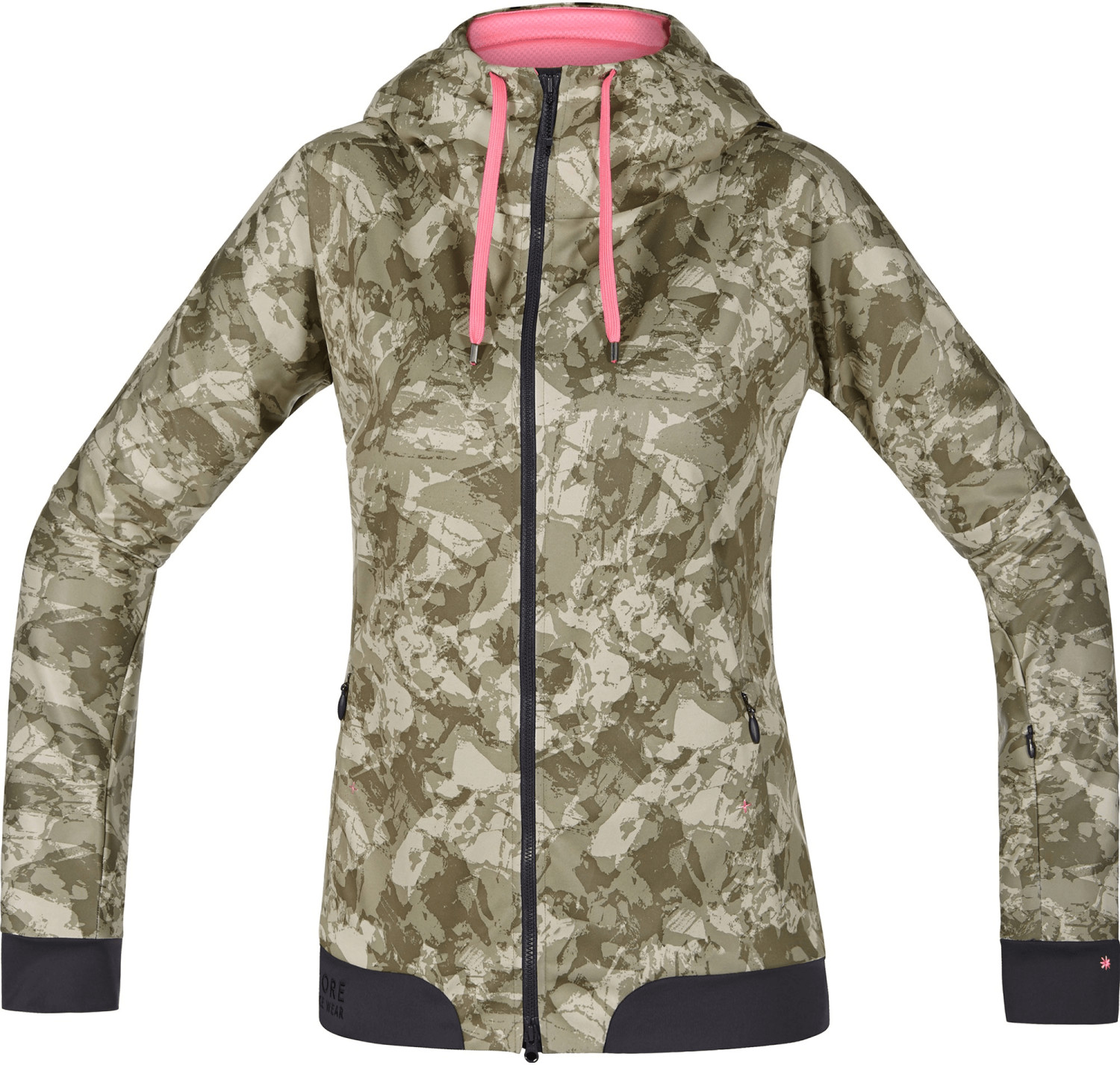 Gore Power Trail Lady Print Windstopper Soft Shell Hoody camouflage