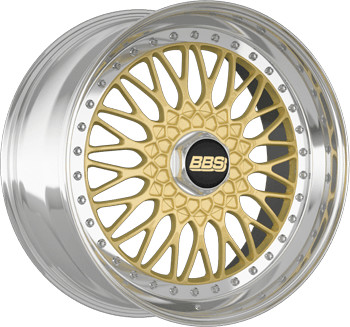 BBS SUPER RS (8.5x20) gold-Rim well
