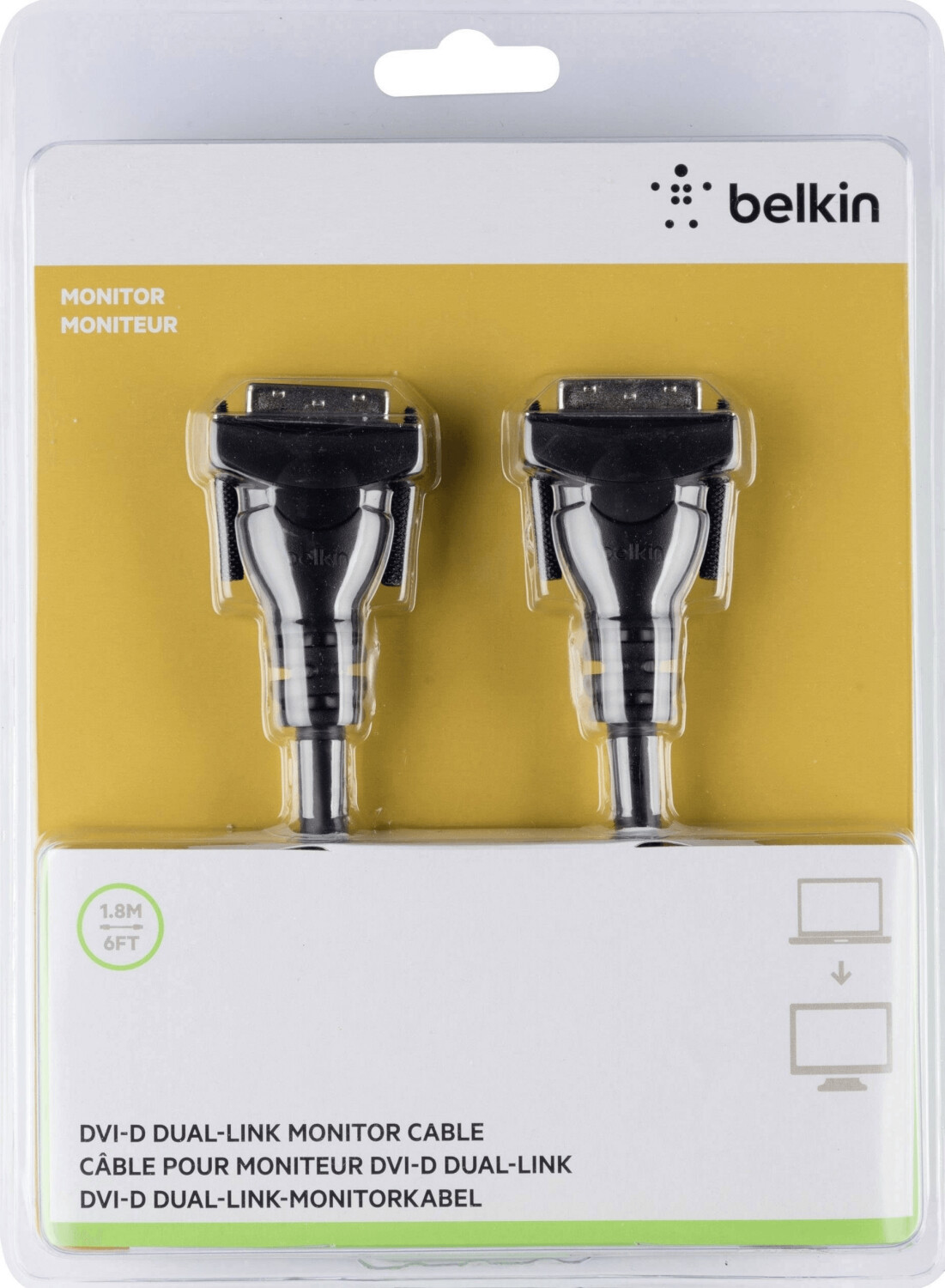 Belkin Câble pour moniteur DVI-D Dual-Link 1,8 m