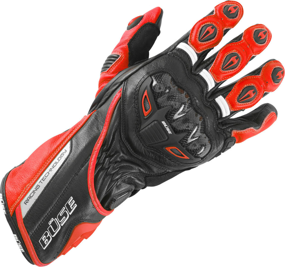 Büse Gants Donington Pro noir/rouge