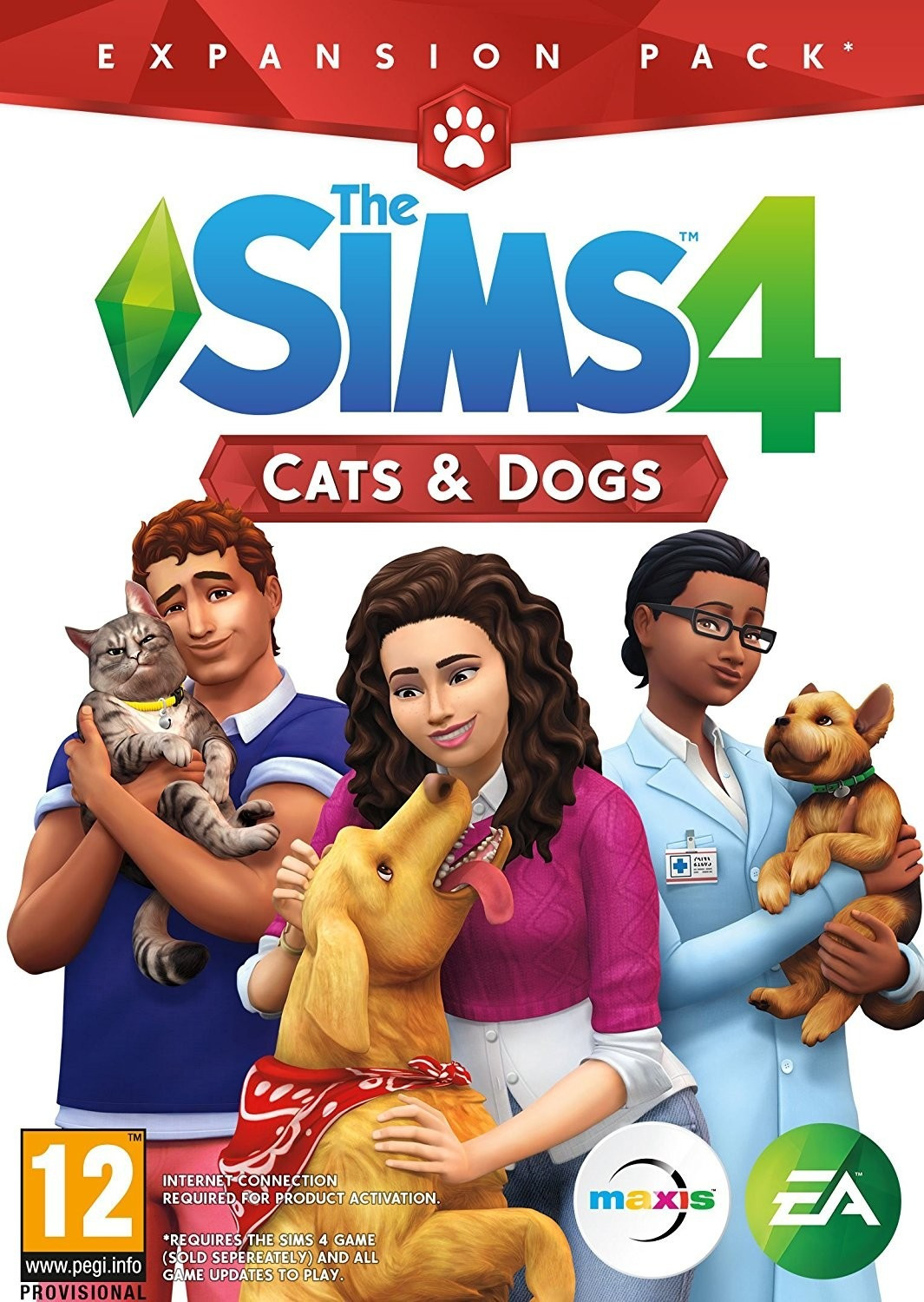 Photos - Game Electronic Arts The Sims 4: Cats & Dogs  (PC) (Add-On)