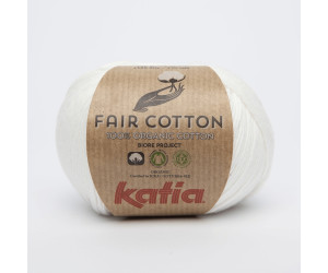 100% organischer Baumwolle hoher Qualität NEUHEIT 2017 50g Katia Fair Cotton Farbe 6 koralle