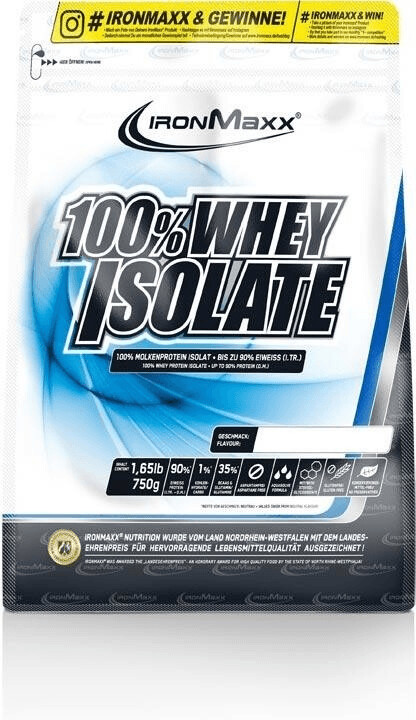 IronMaxx 100% Whey Isolate 750g Bag