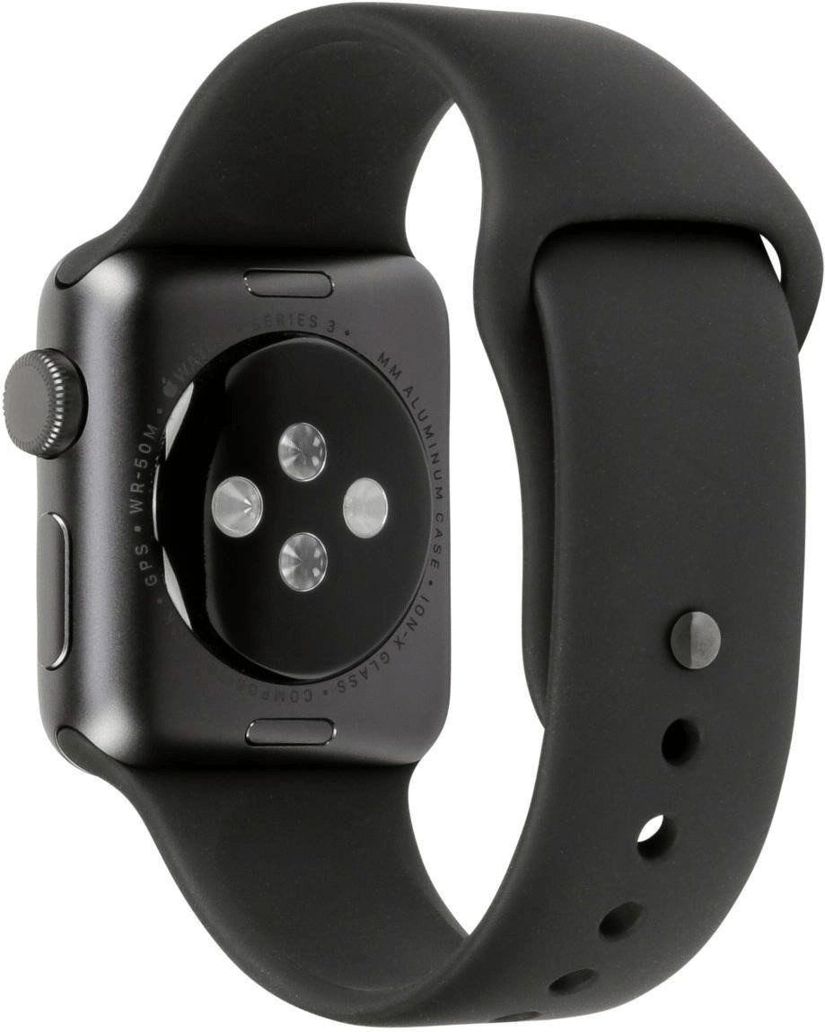 Apple Watch Series 3 GPS Space Gray 38mm Black Sport Band ab 207,90