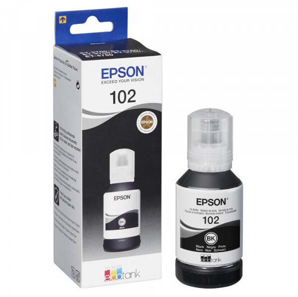 Epson 102 - Flacon d'encre équivalent à C13T03R140, T102 - Black