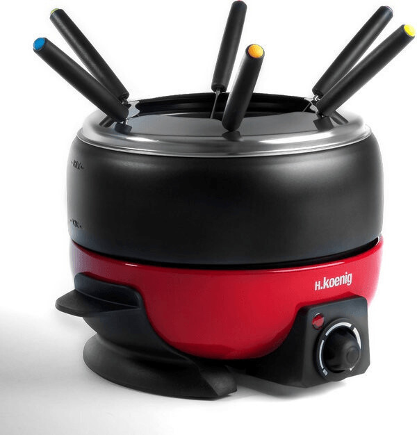 Hkoenig alp1800 - appareil a fondue électrique rouge et noir  AUC3760124954203 - Conforama