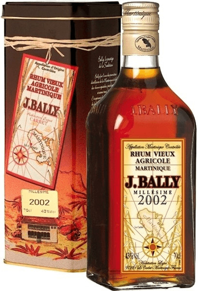 J.Bally Rhum Vieux Agricole Martinique Millesime 2002 0,7 L 45 %
