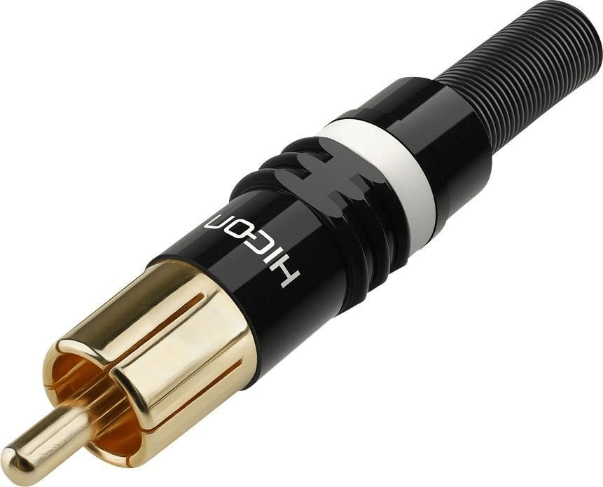 Sommer Cable Hicon, price RCA plaquée or, noir