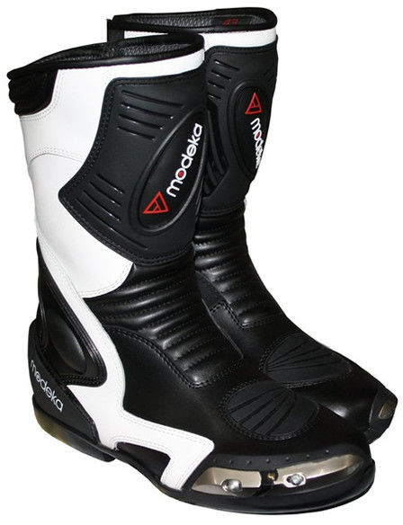 Modeka Bottes Racing Donington 2 noir/blanc