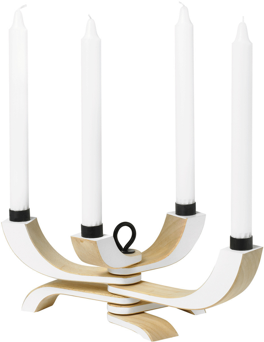 Design House Stockholm Chandelier Nordic Light 4 branches blanc