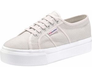 Superga linea up hot sale and down grey seashell