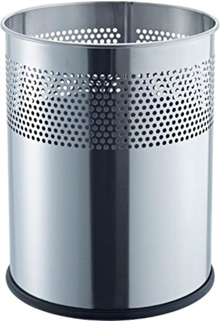 Helit Poubelle 15 L argent