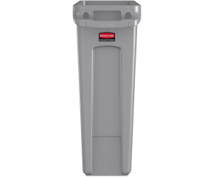 Collecteur Slim Jim Rubbermaid Rouge 87 L avec conduits d'aération