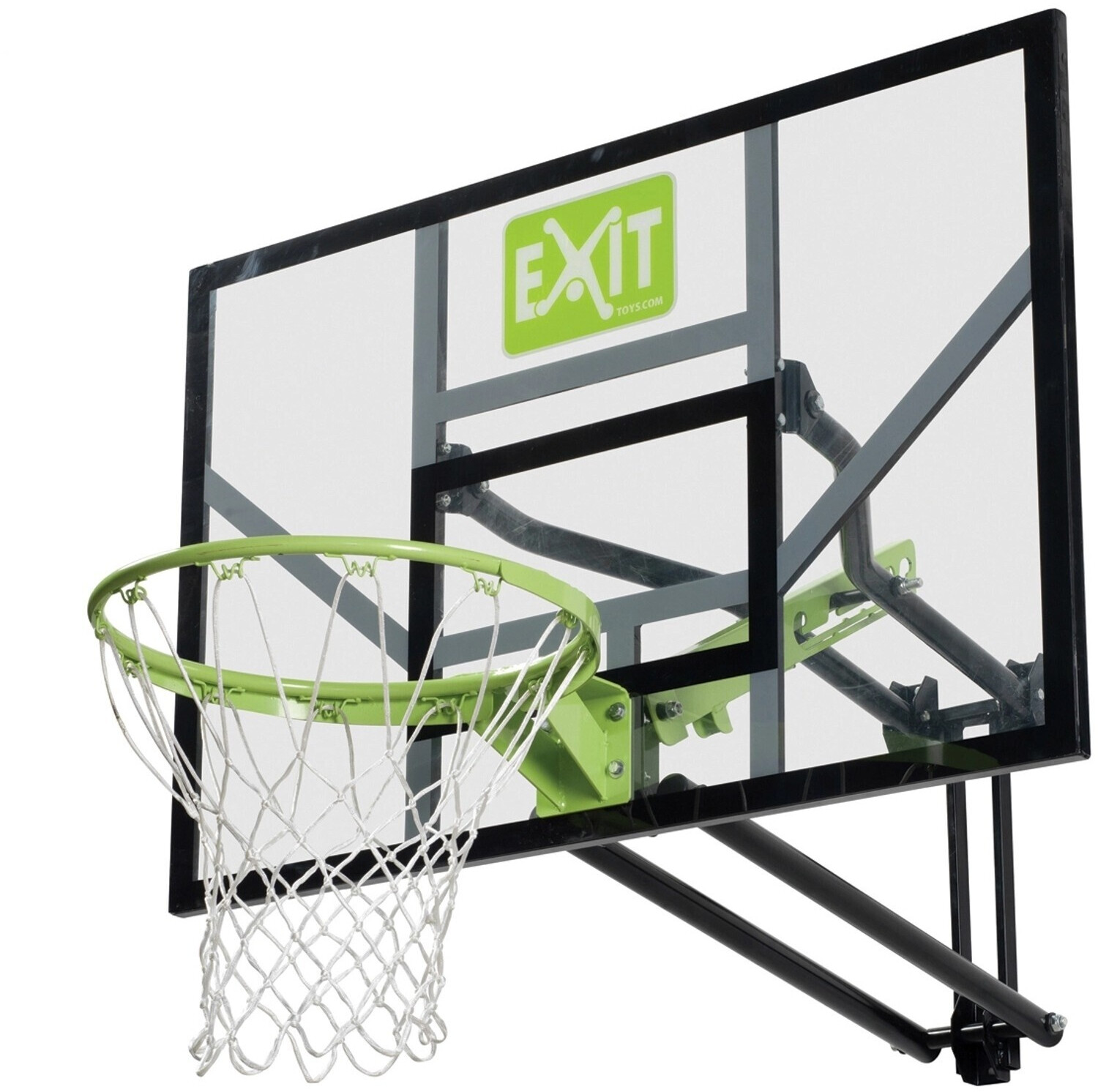 Exit Toys Galaxy wall-mounted basketball backboard - green/black (adjustable)