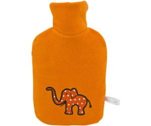 Hugo Frosch Herz-Wärmflasche 1,0l – Made In Germany – Mit Kuscheligem Fleecebezug „I Mog Di“