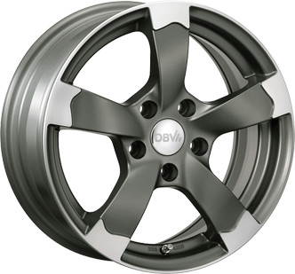 DBV Torino II (6.5x15) anthracite matt polished