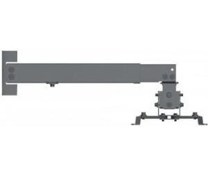 Manhattan Universal Deckenhalterung für Beamer und Projektoren Traglast bis zu 13,5 kg schwenkbar und rotierbar 461184 schwarz