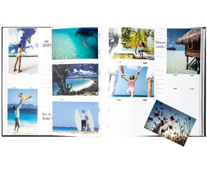 Album Photo 200 photos 11,5x15 – Album Photo avec Pochette Plastique –  Album Photo de 100 pages –Livre Photo Bleu Personnalisable – Album Photo  Linéa