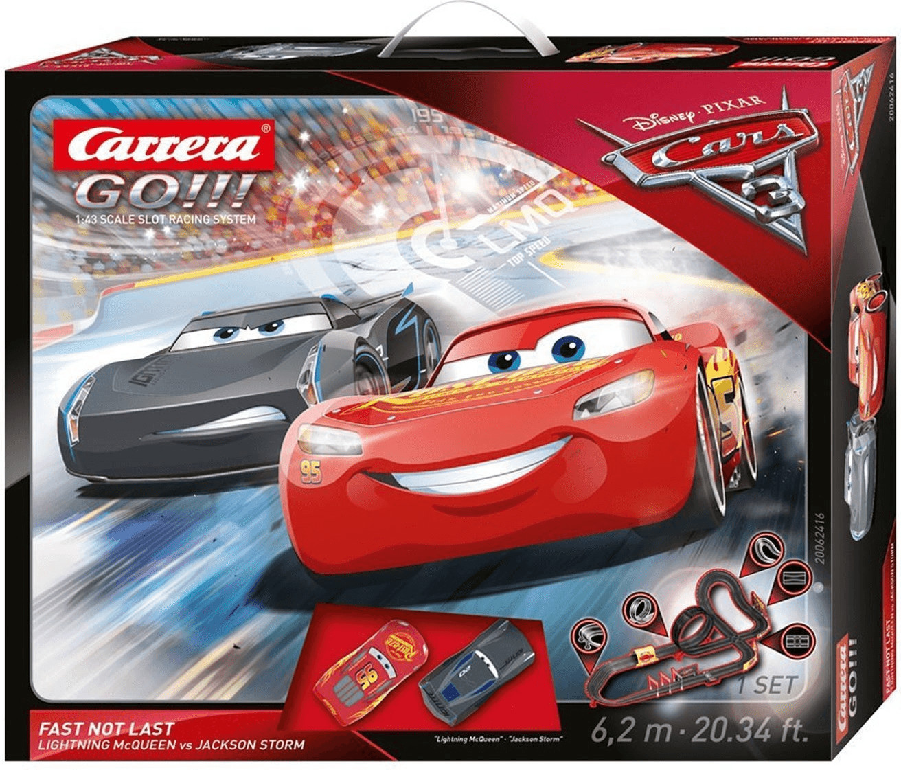 Carrera Go!!! Disney/Pixar Cars 3 Fast Not Last