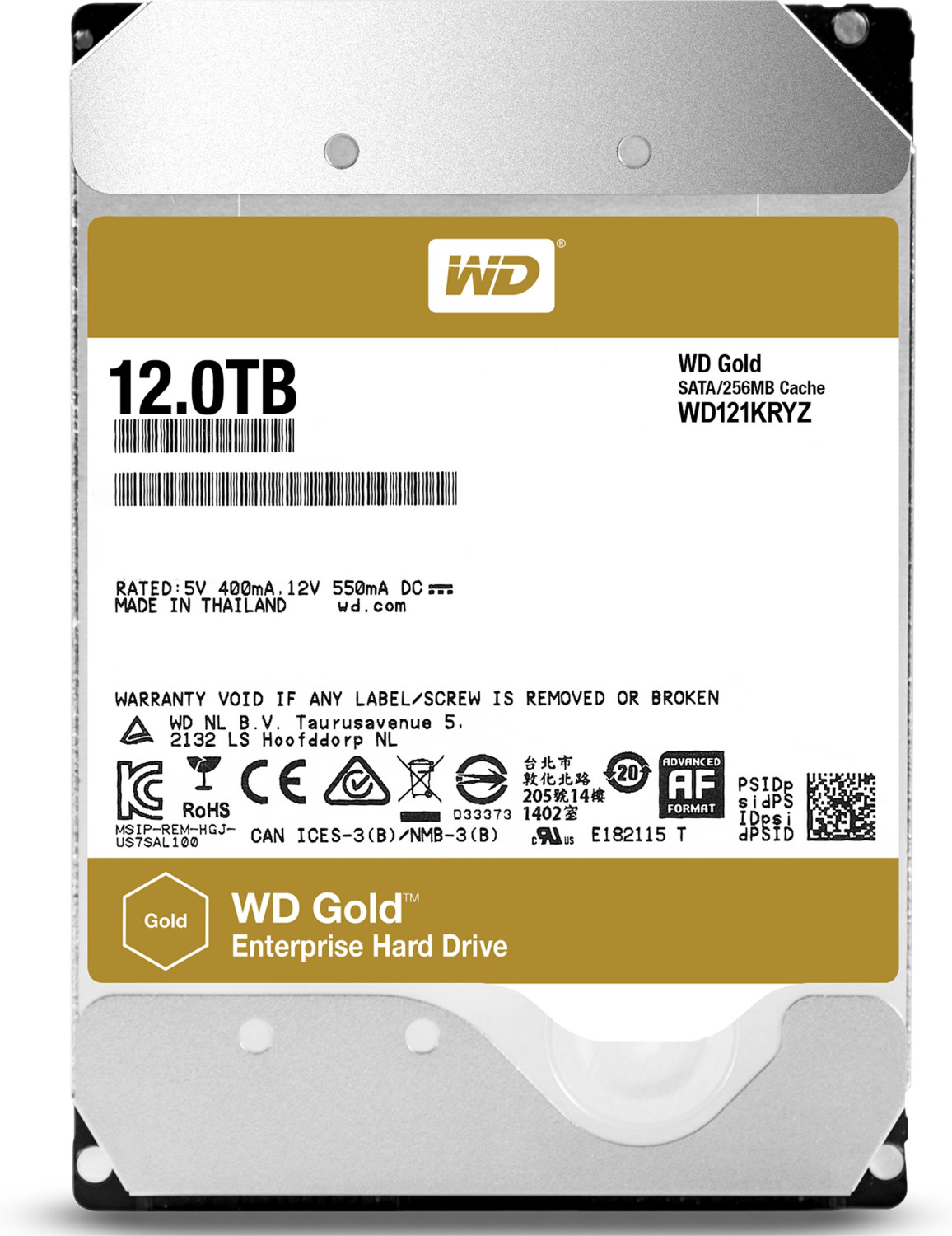 Wd Gold™ - Disque Dur Interne Enterprise - 12to - 7200 Tr/min - 3.5  (wd121kryz) à Prix Carrefour