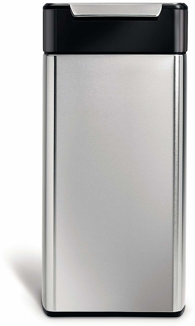 Simplehuman touch bar bin 30 L silver/black