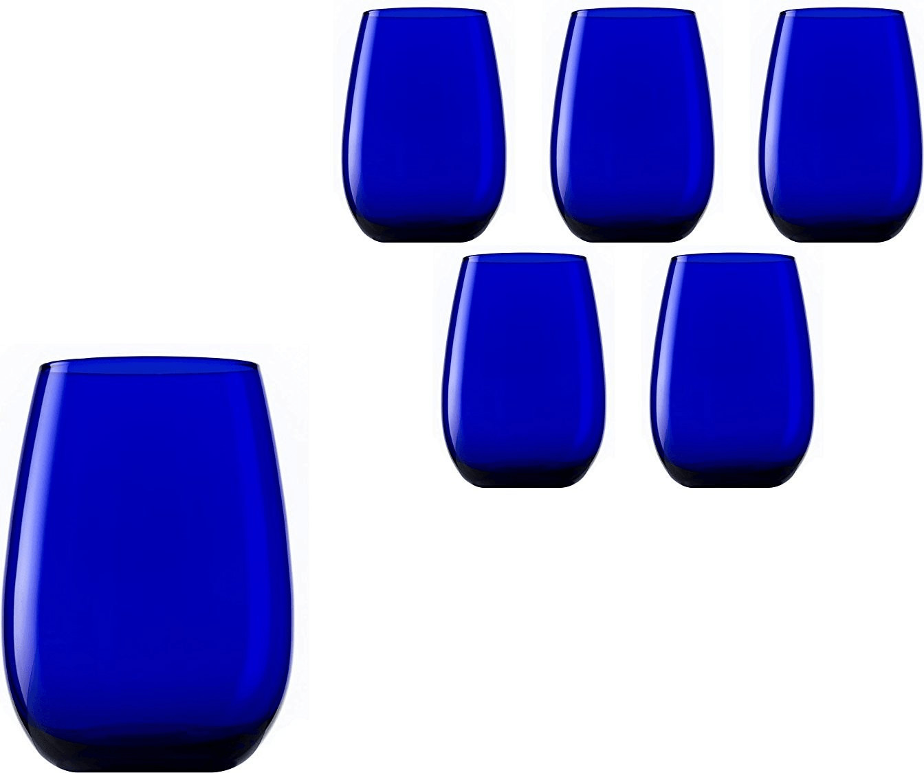 Stölzle Elements 465 kobaltblau | ml € ab 36,59 bei Preisvergleich Set Glasbecher 6er
