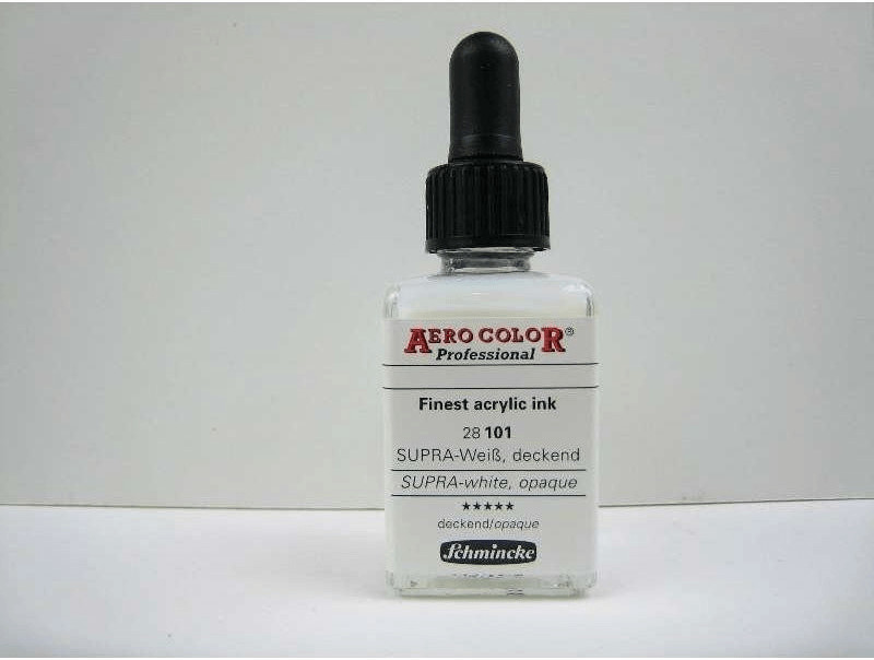 Schmincke Aero Color professionnel 28 ml précipité blanc opaque