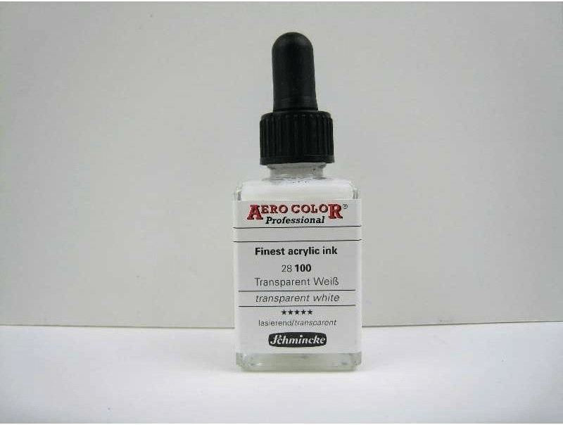 Schmincke Aero Color professionnel 28 ml blanc transparent