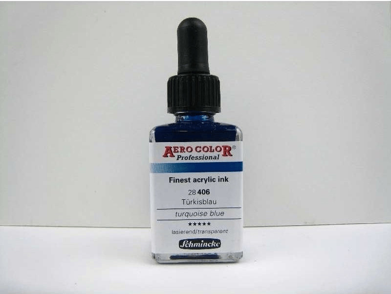 Schmincke Aero Color professionnel 28 ml bleu turquoise