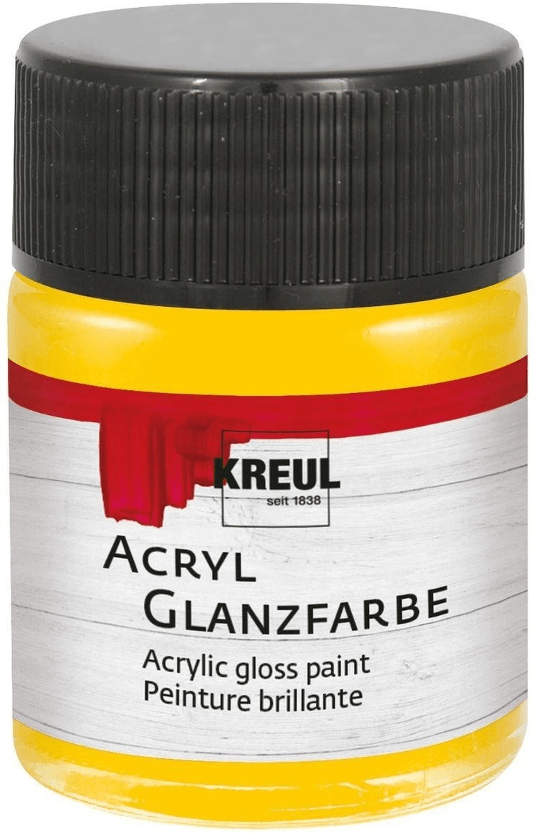 C. Kreul Peinture acrylique brillante 50 ml jaune soleil