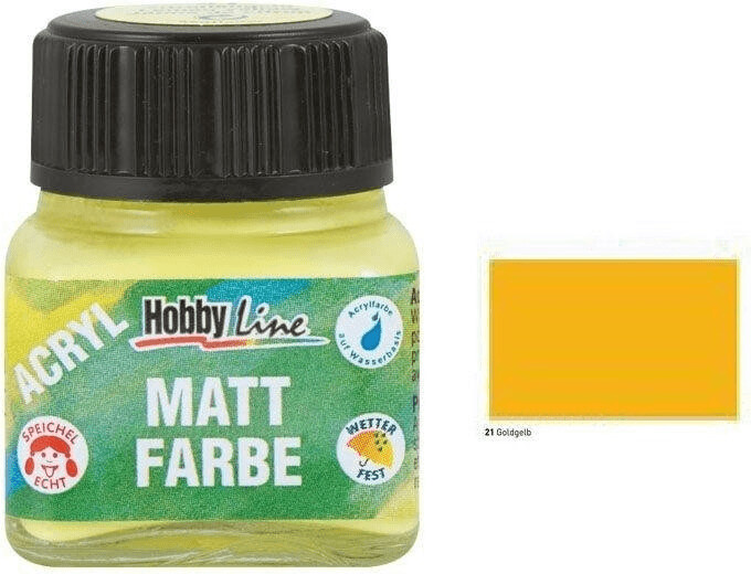 C. Kreul Peinture acrylique mate 20 ml or jaune