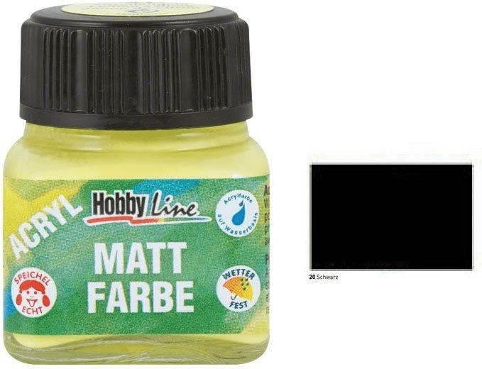C. Kreul Peinture acrylique mate 20 ml noir
