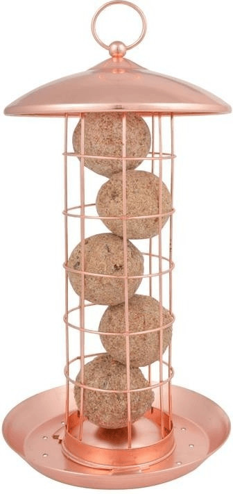 Esschert Distributeur de boules de graisse plaqué cuivre (FB381)