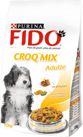 Purina Fido Croq'mix au poulet 15 kg
