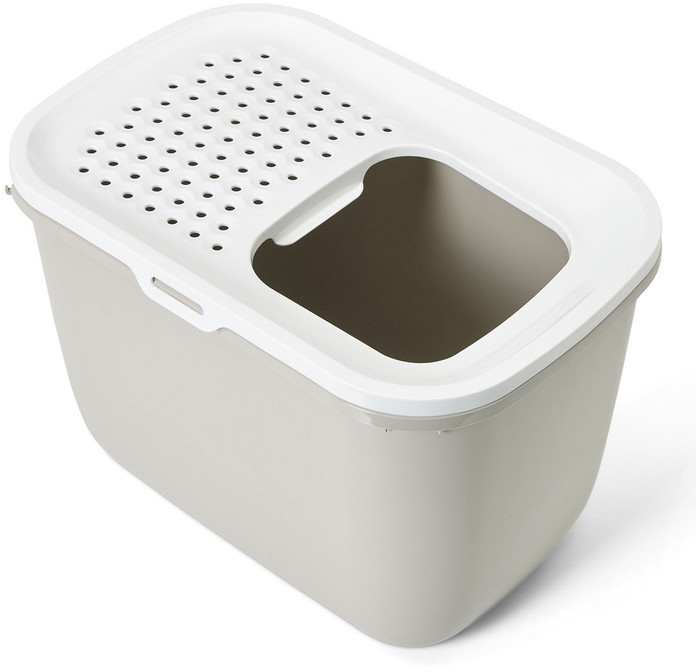 Nobby Bac à litière pour chat beige/blanc Nobby Bac à litière pour chat beige/blanc